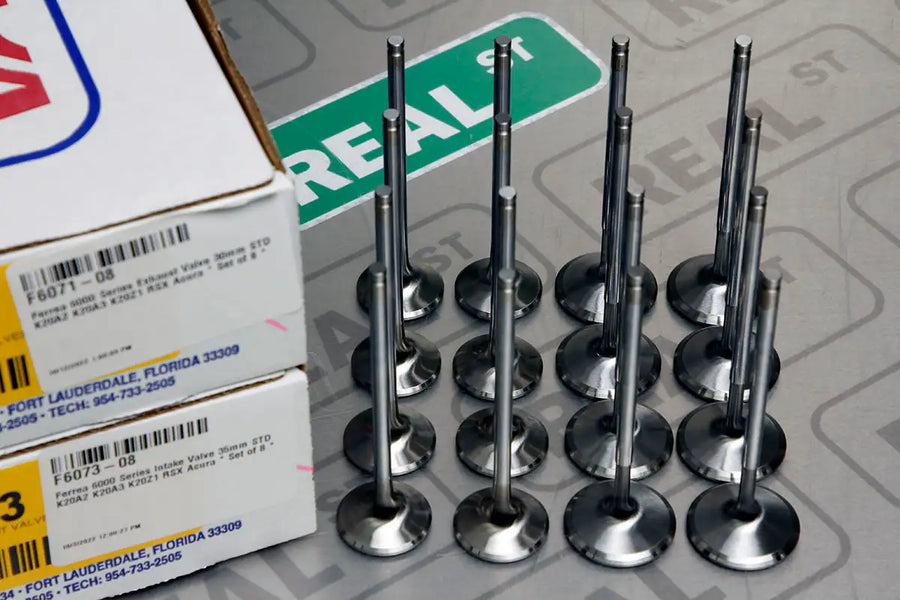 Ferrea 6000 Series Competition STD Size Intake & Exhaust Valves Set Acura Honda K20A2 K20A3 K24